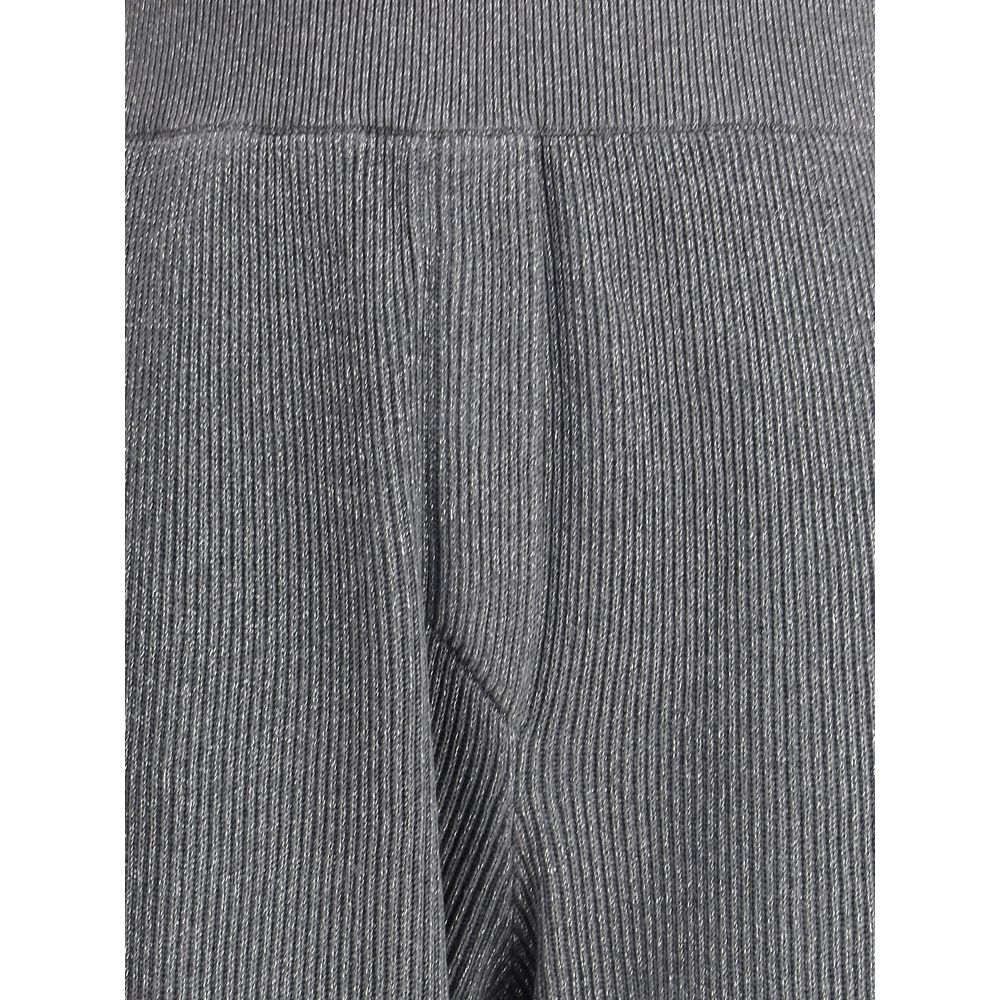 Gerippte Lurexhose