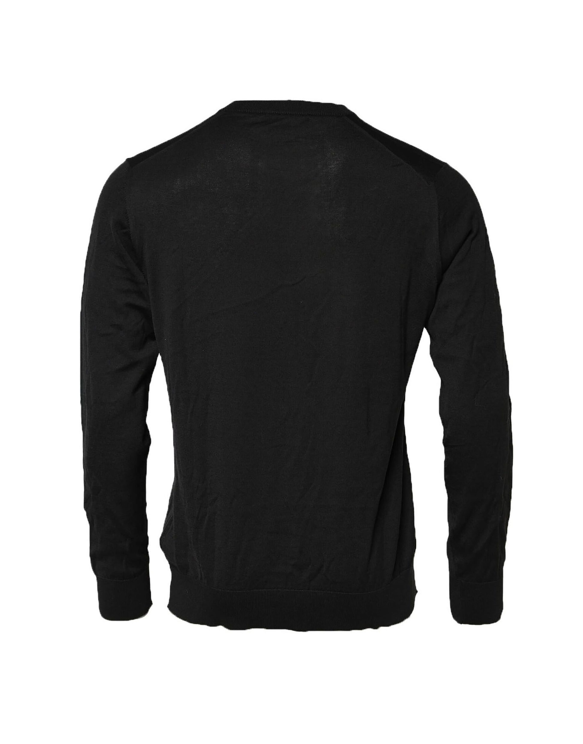 Schwarzes Herren-Sweatshirt mit DG-Logo aus Baumwolle