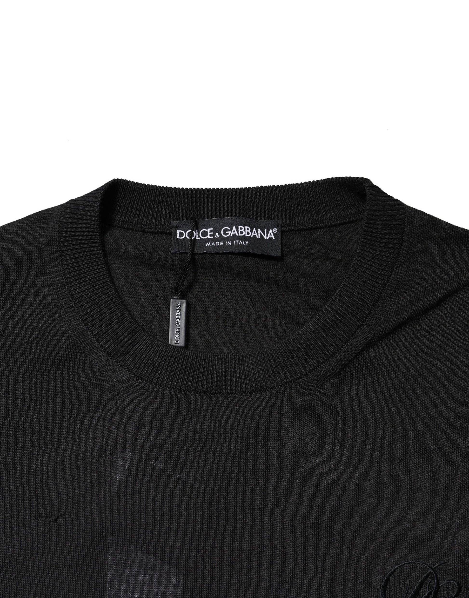 Dunkelgraues Sweatshirt aus Baumwolle mit DG-Logo