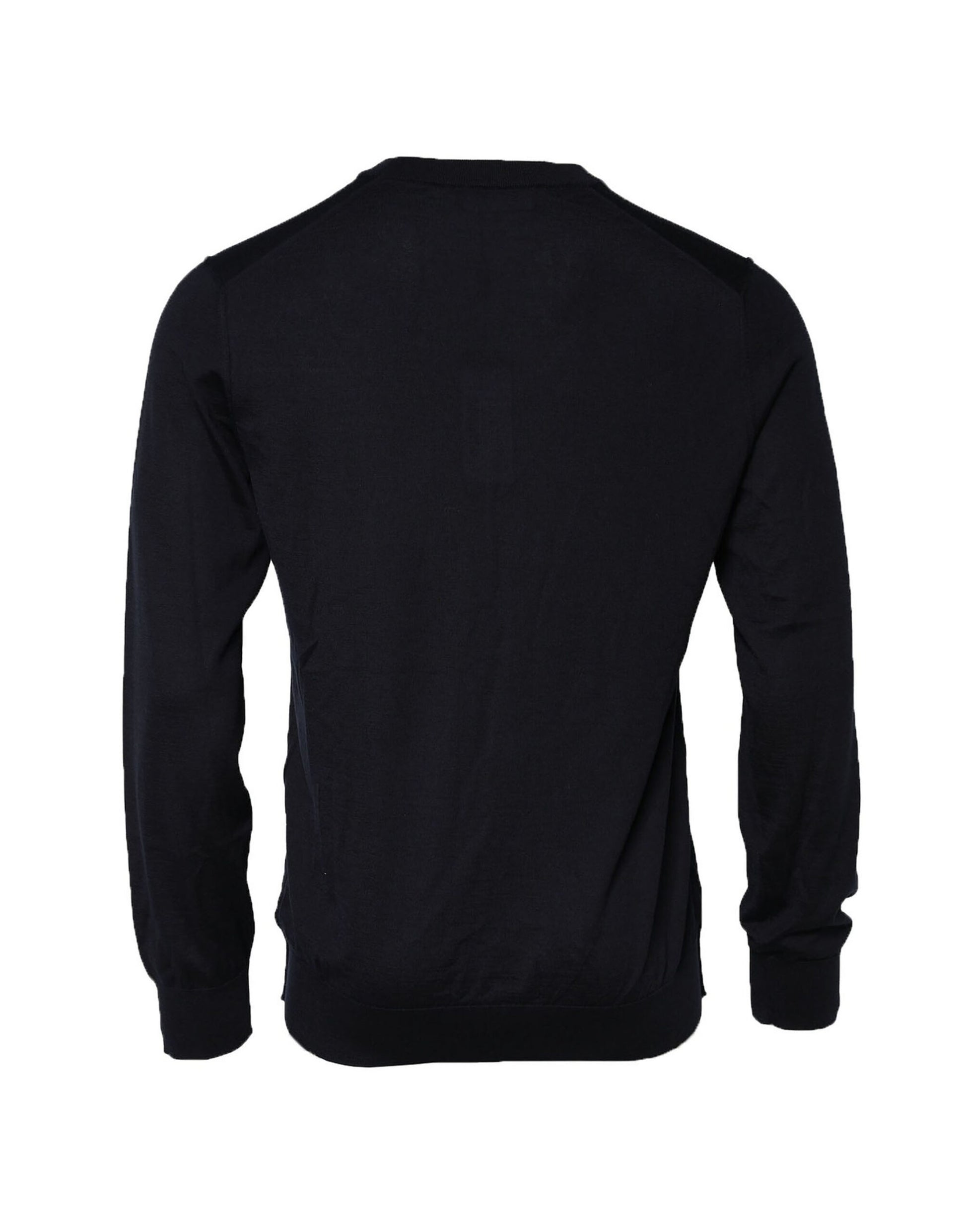 Schwarzer Kaschmir-Sweatshirtpullover mit Rundhalsausschnitt