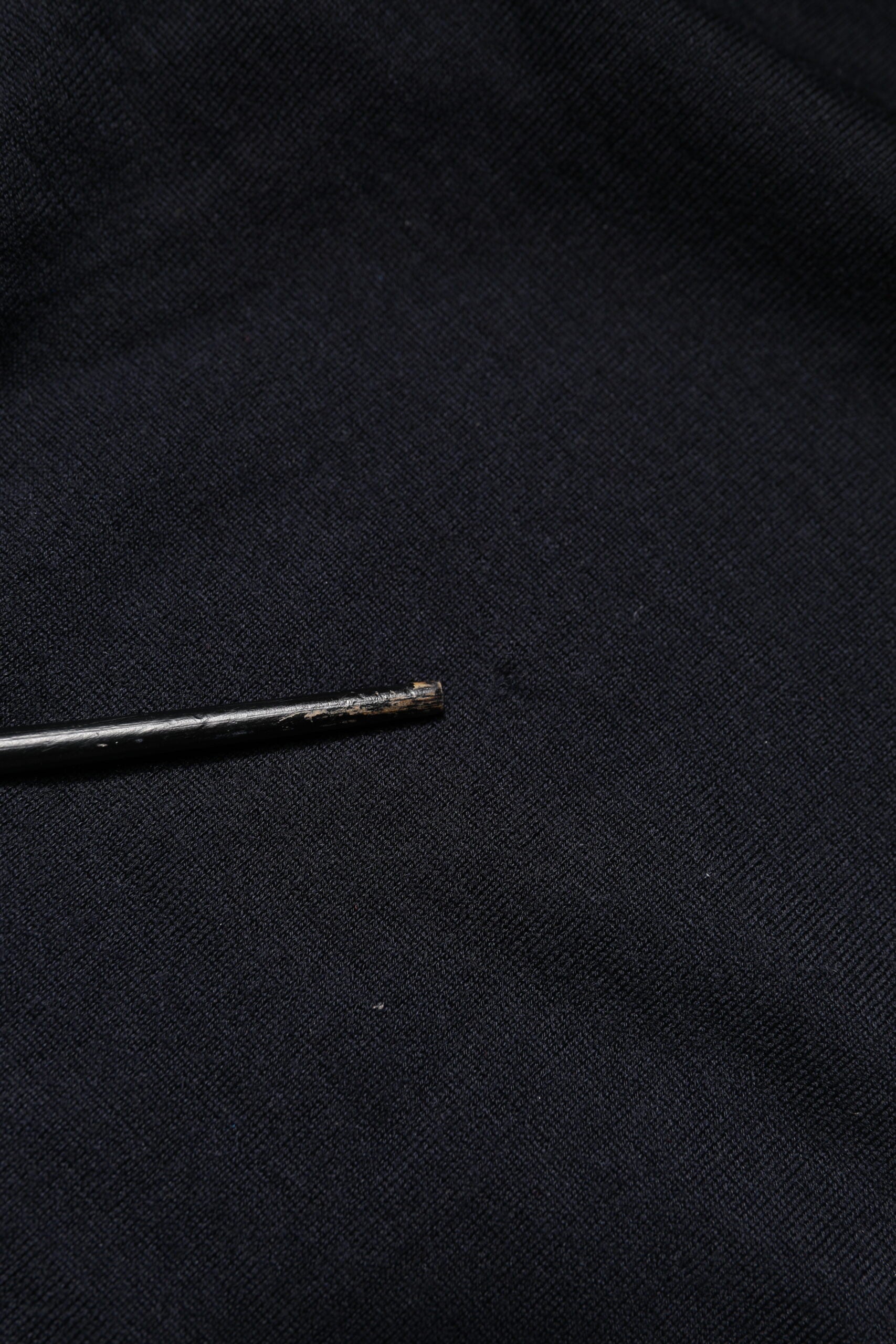 Schwarzer Kaschmir-Sweatshirtpullover mit Rundhalsausschnitt