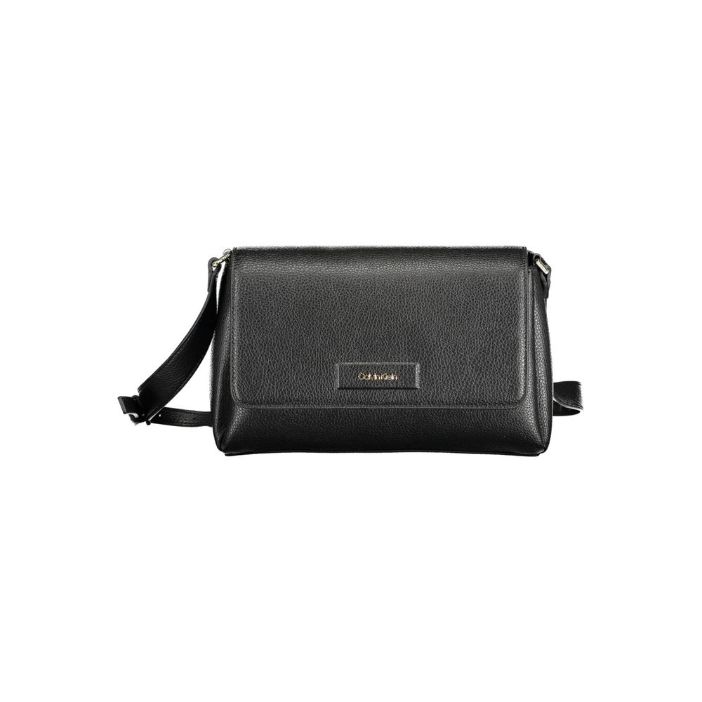 Schwarze Polyester Damen Handtasche