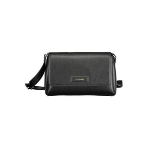 Schwarze Polyester Damen Handtasche