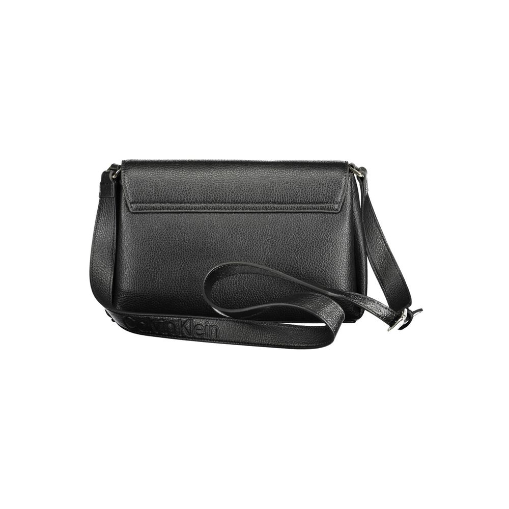 Schwarze Polyester Damen Handtasche