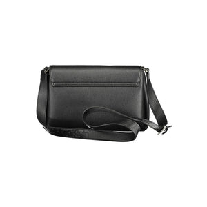 Schwarze Polyester Damen Handtasche