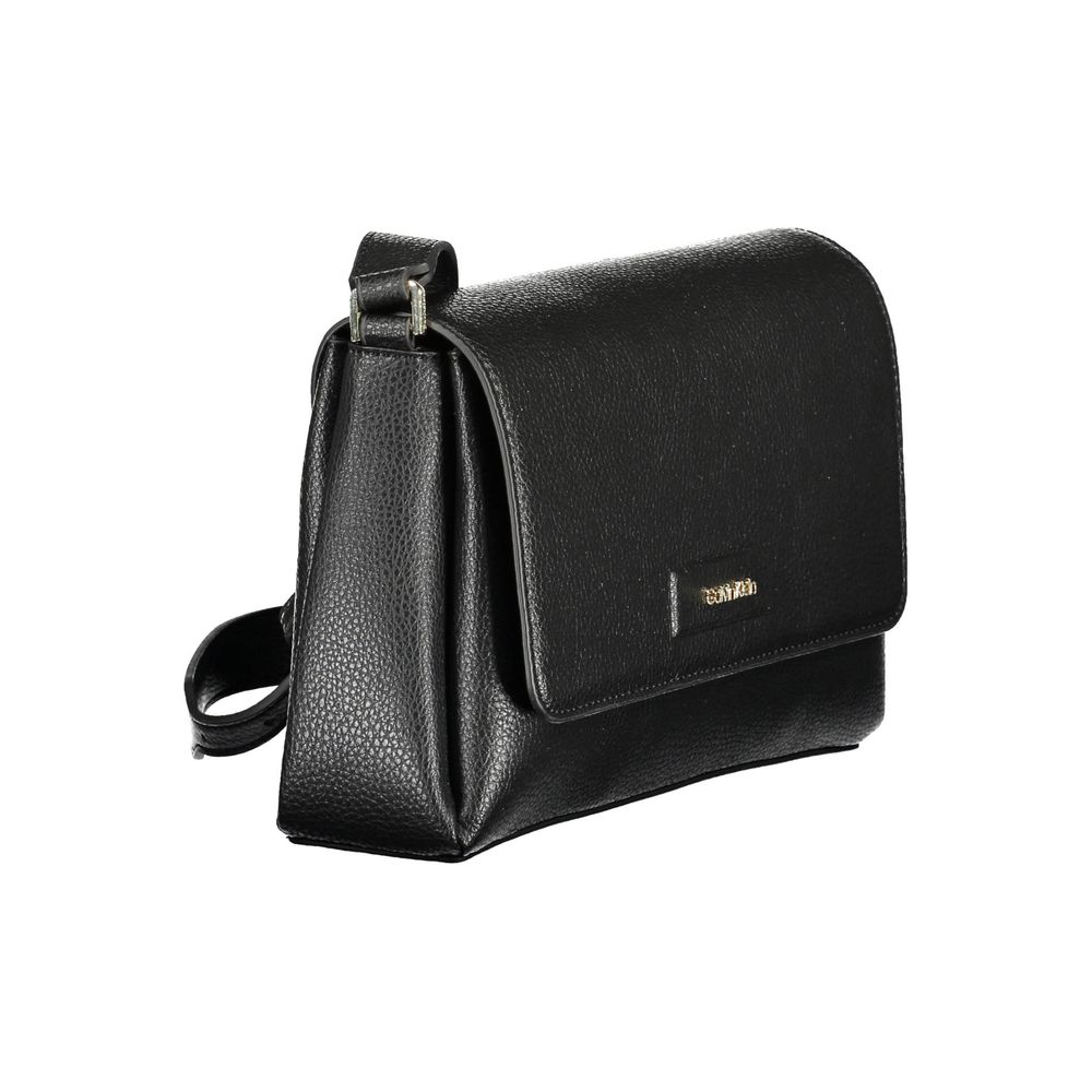 Schwarze Polyester Damen Handtasche