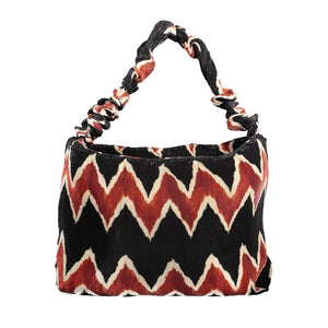 Schwarze Polyester Damen Handtasche