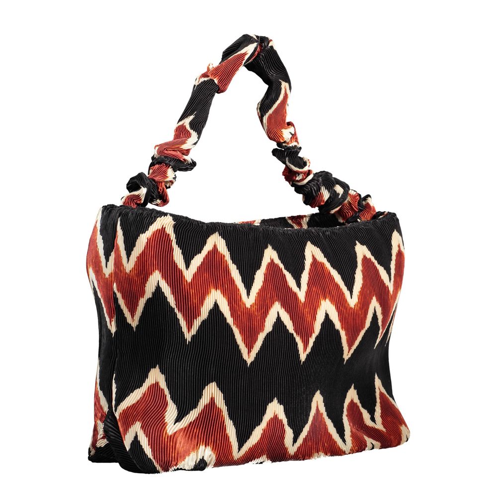 Schwarze Polyester Damen Handtasche