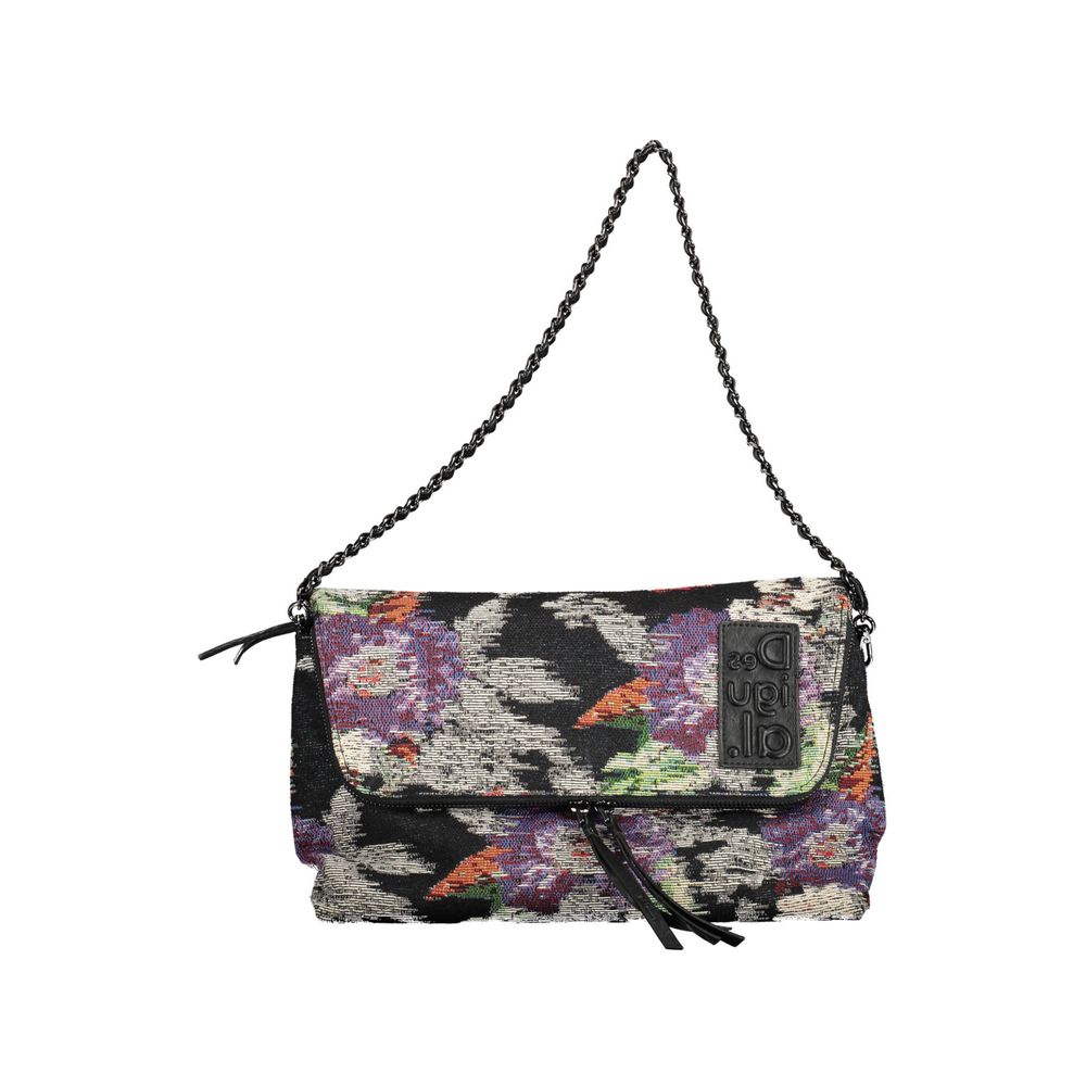 Schwarze Polyester Damen Handtasche
