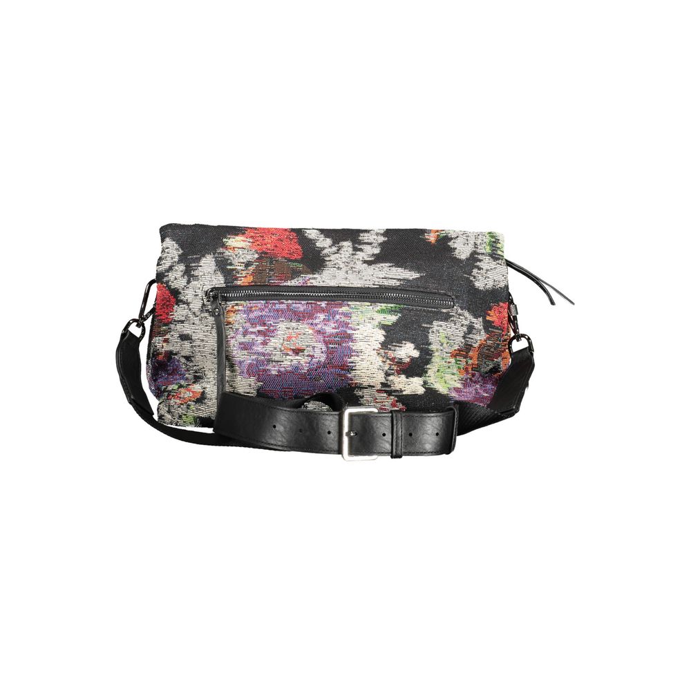 Schwarze Polyester Damen Handtasche
