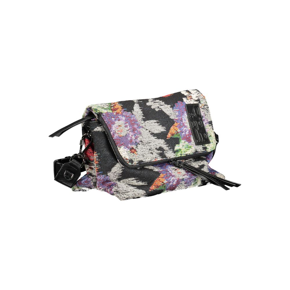 Schwarze Polyester Damen Handtasche
