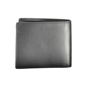 Schwarzes Leder Herren Portemonnaie