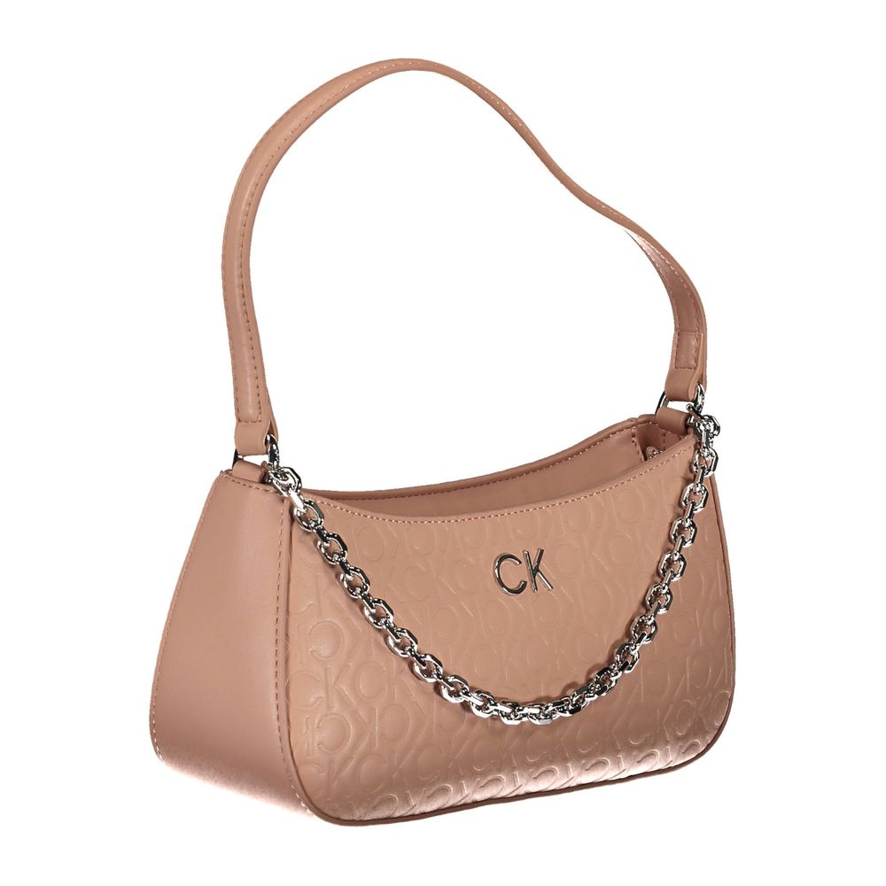 Rosa Polyester Damen Handtasche