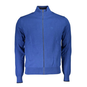 Blauer Herrenpullover aus Bio-Baumwolle