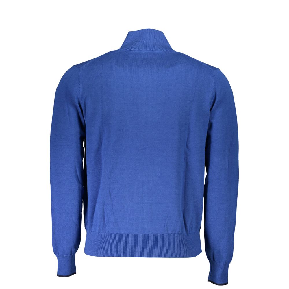 Blauer Herrenpullover aus Bio-Baumwolle