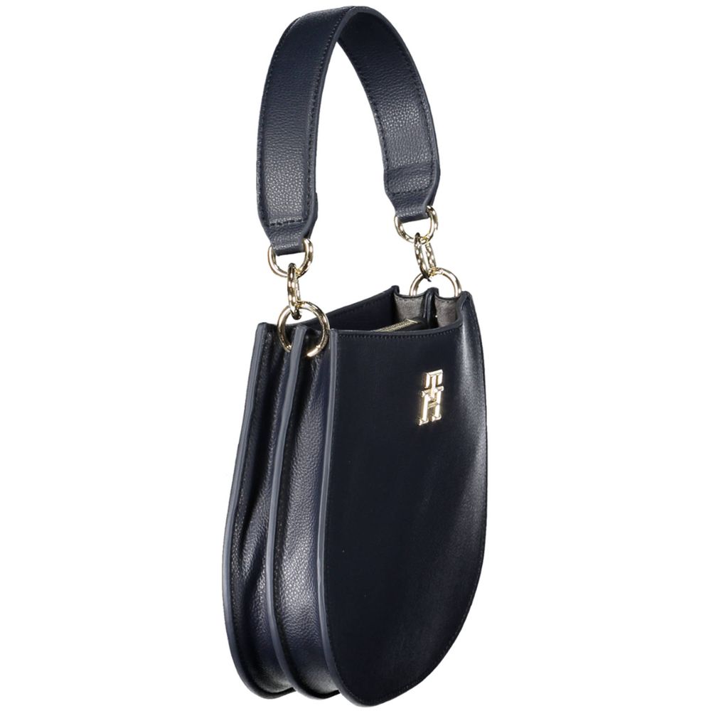 Blaue Polyester Damen Handtasche