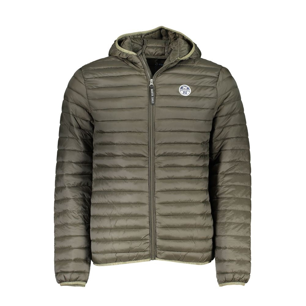 Grüne Polyamid-Herrenjacke