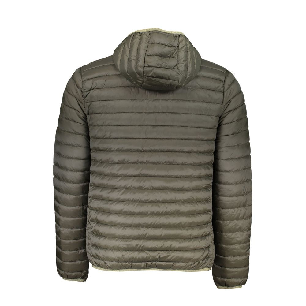 Grüne Polyamid-Herrenjacke