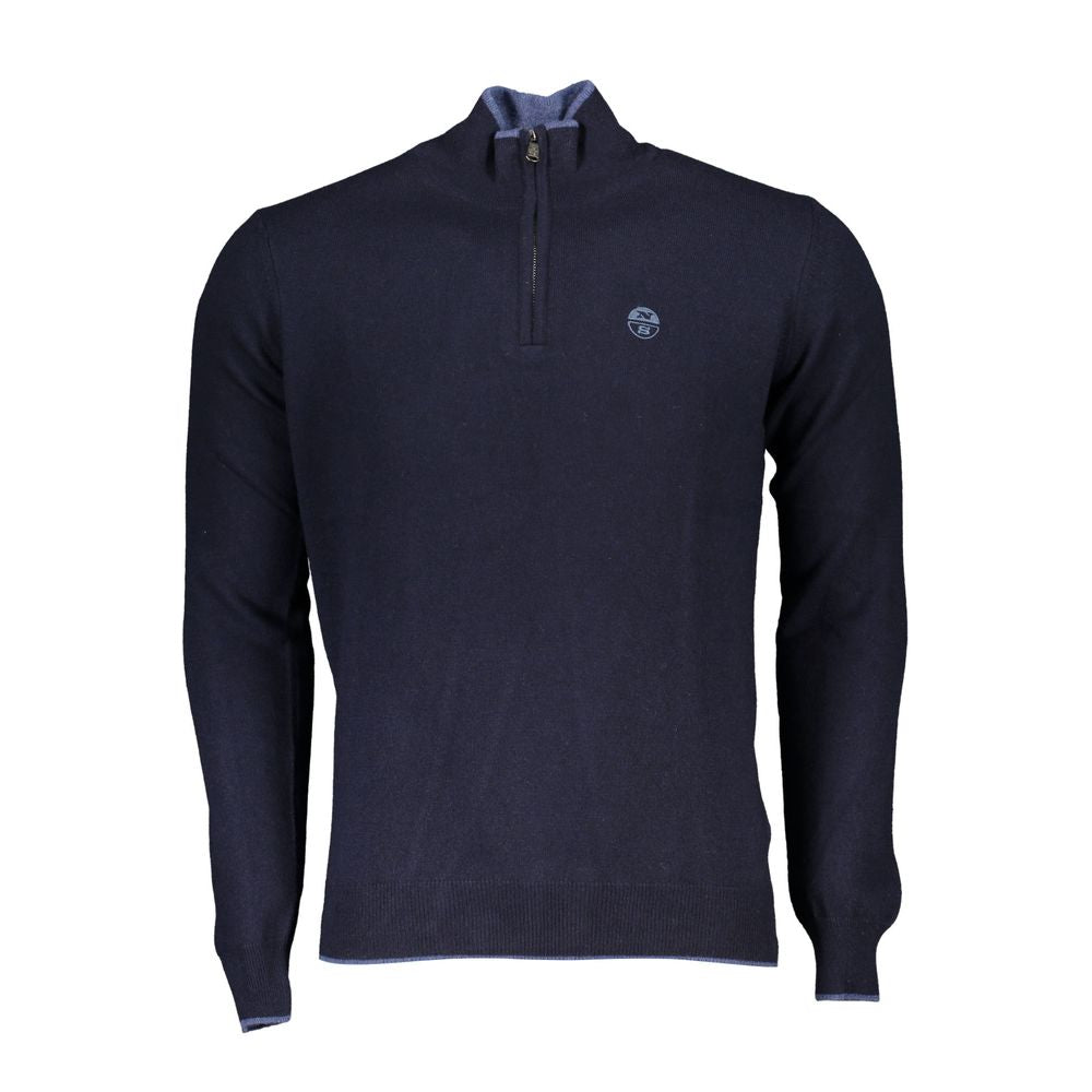 Blauer Polyamid-Herrenpullover
