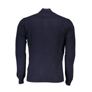 Blauer Polyamid-Herrenpullover
