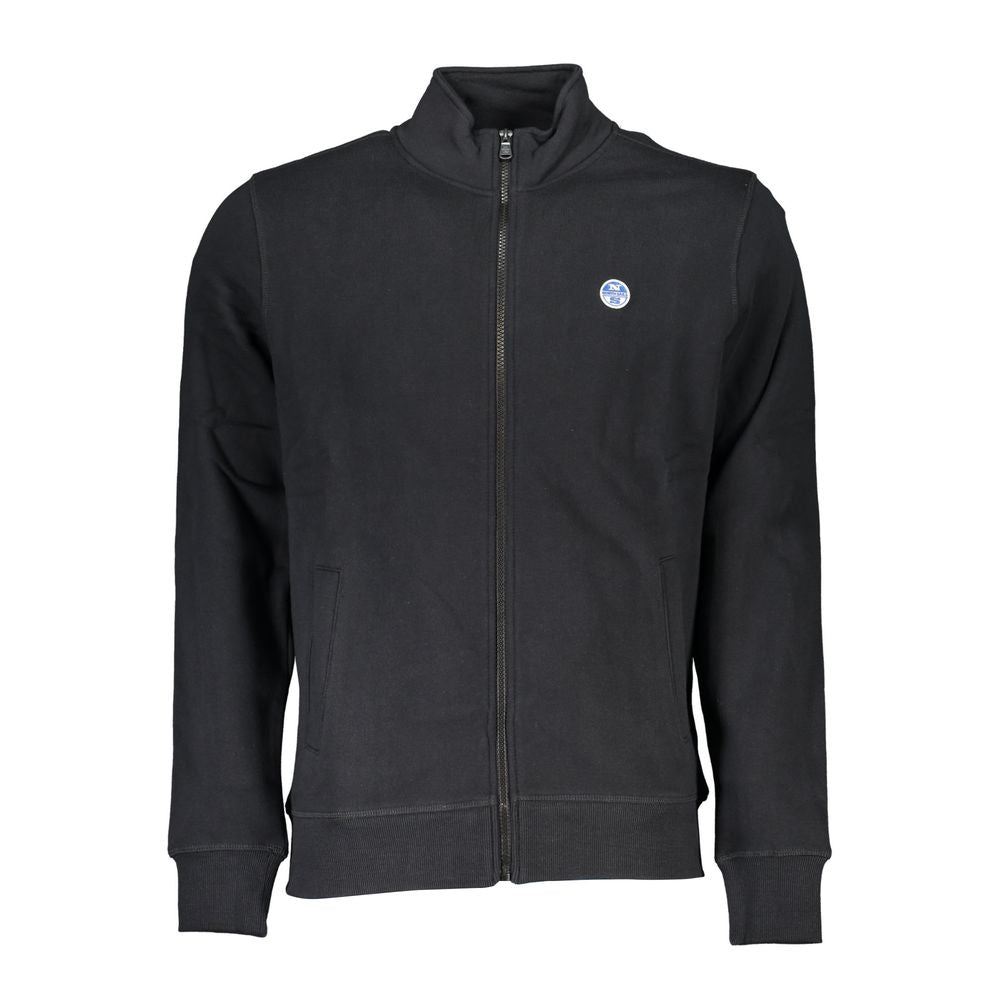 Schwarzer Baumwollpullover für Herren