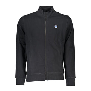 Schwarzer Baumwollpullover für Herren