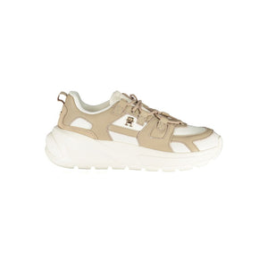 Weiße Polyethylen Damen Sneaker