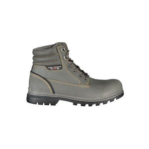 Braune Polyester-Herrenstiefel