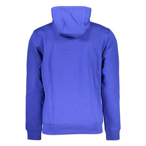 Blauer Baumwollpullover für Herren