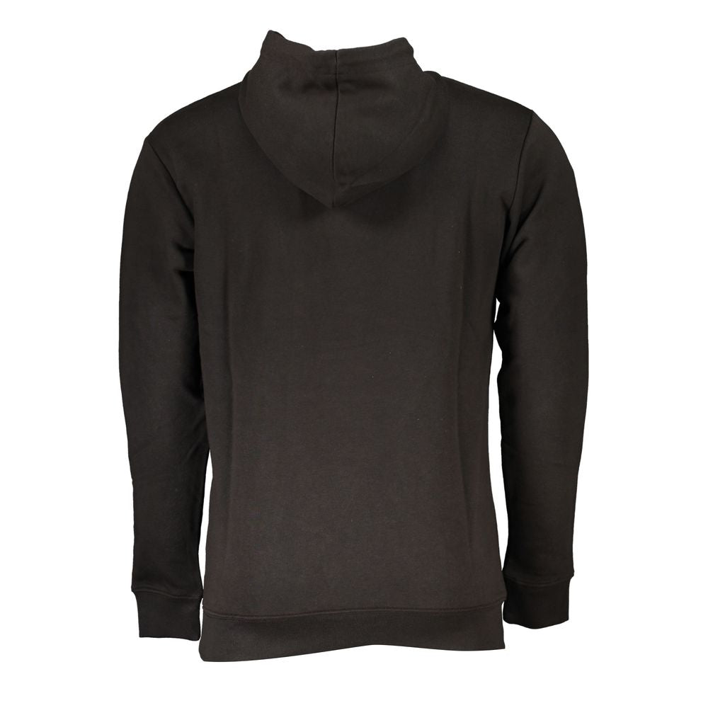 Schwarzer Baumwollpullover für Herren