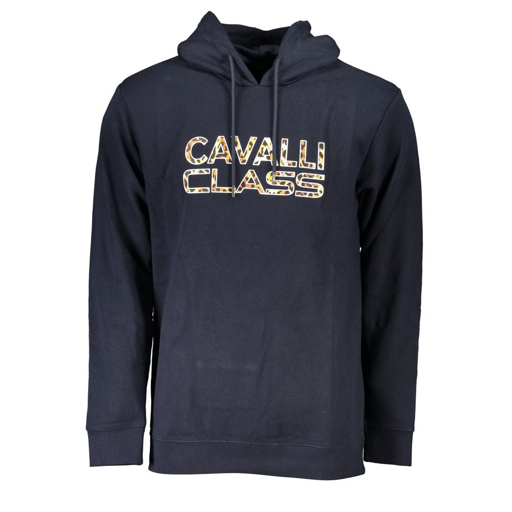 Blauer Baumwollpullover für Herren