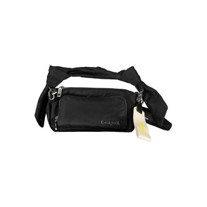 Schwarze Polyester-Handtasche