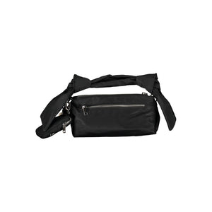 Schwarze Polyester-Handtasche