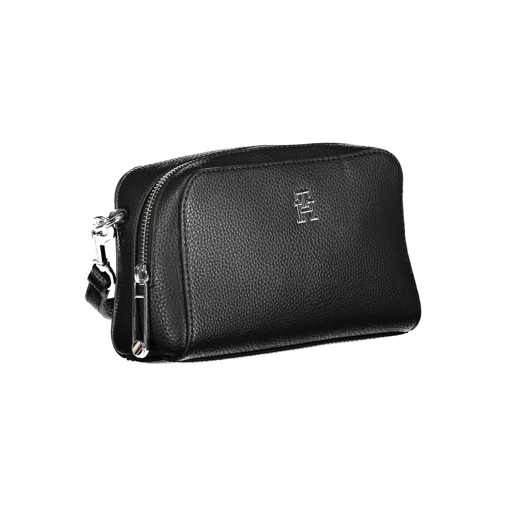 Schwarze Handtasche aus Polyethylen