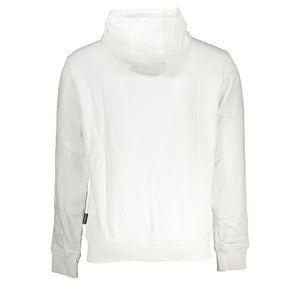 Eleganter weißer Kapuzenpullover aus Baumwolle