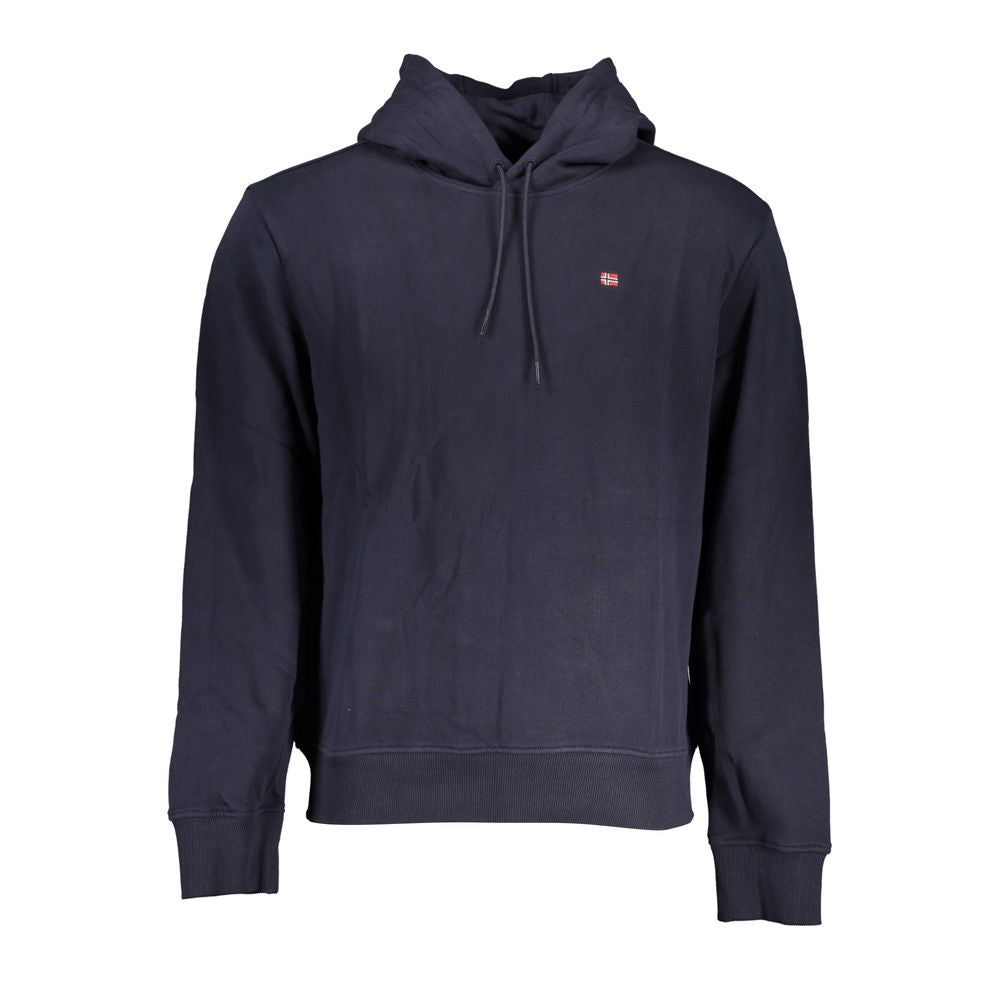 Schicker blauer Kapuzenpullover aus Baumwolle für Herren