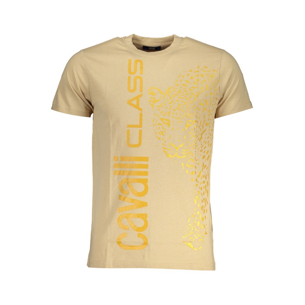 Beiges Baumwoll-T-Shirt