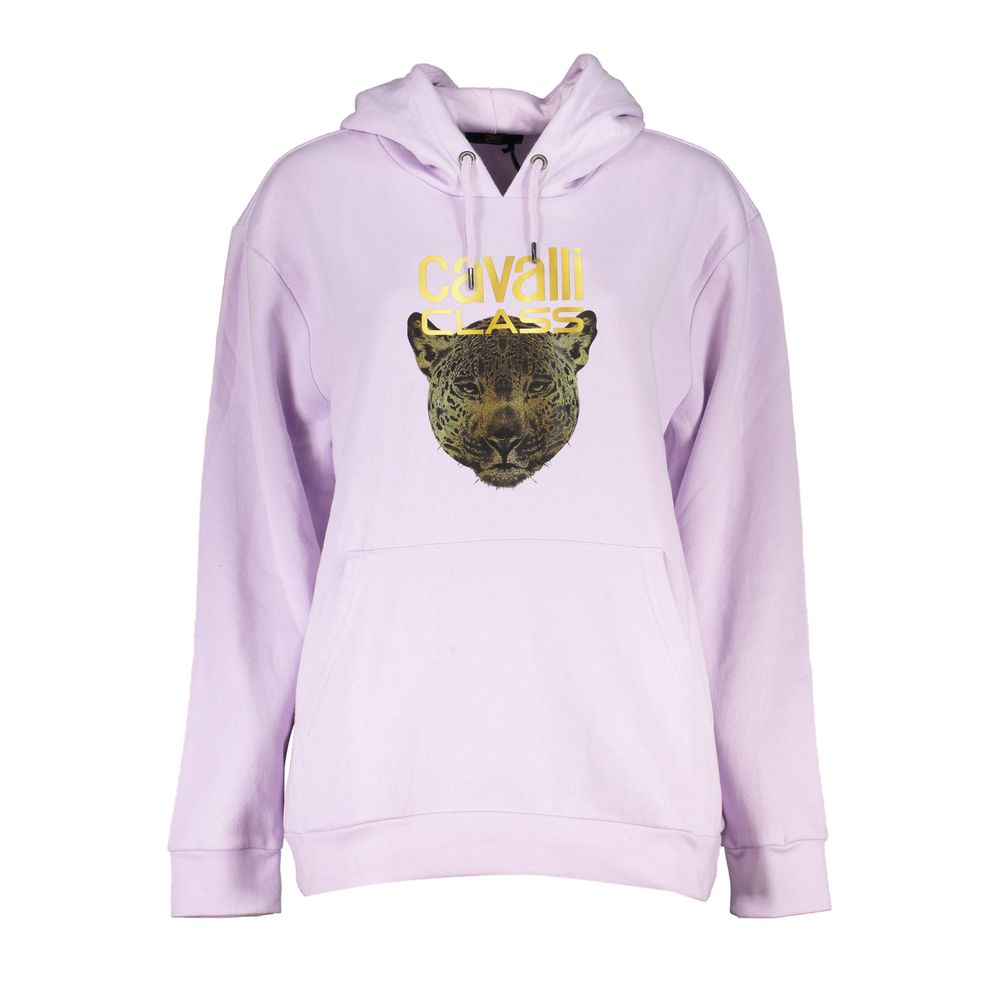 Lila Baumwollpullover