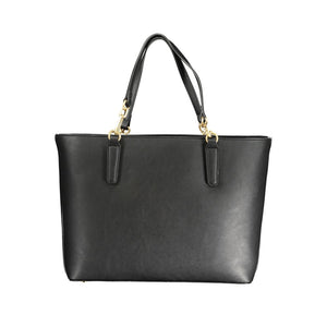 Schwarze Handtasche aus Polyethylen