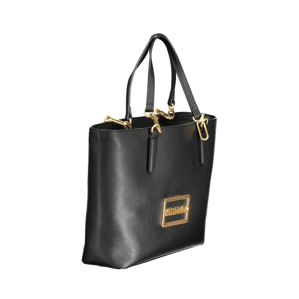 Schwarze Handtasche aus Polyethylen