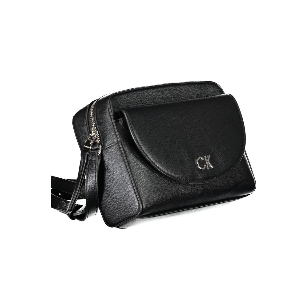 Schwarze Handtasche aus Polyethylen
