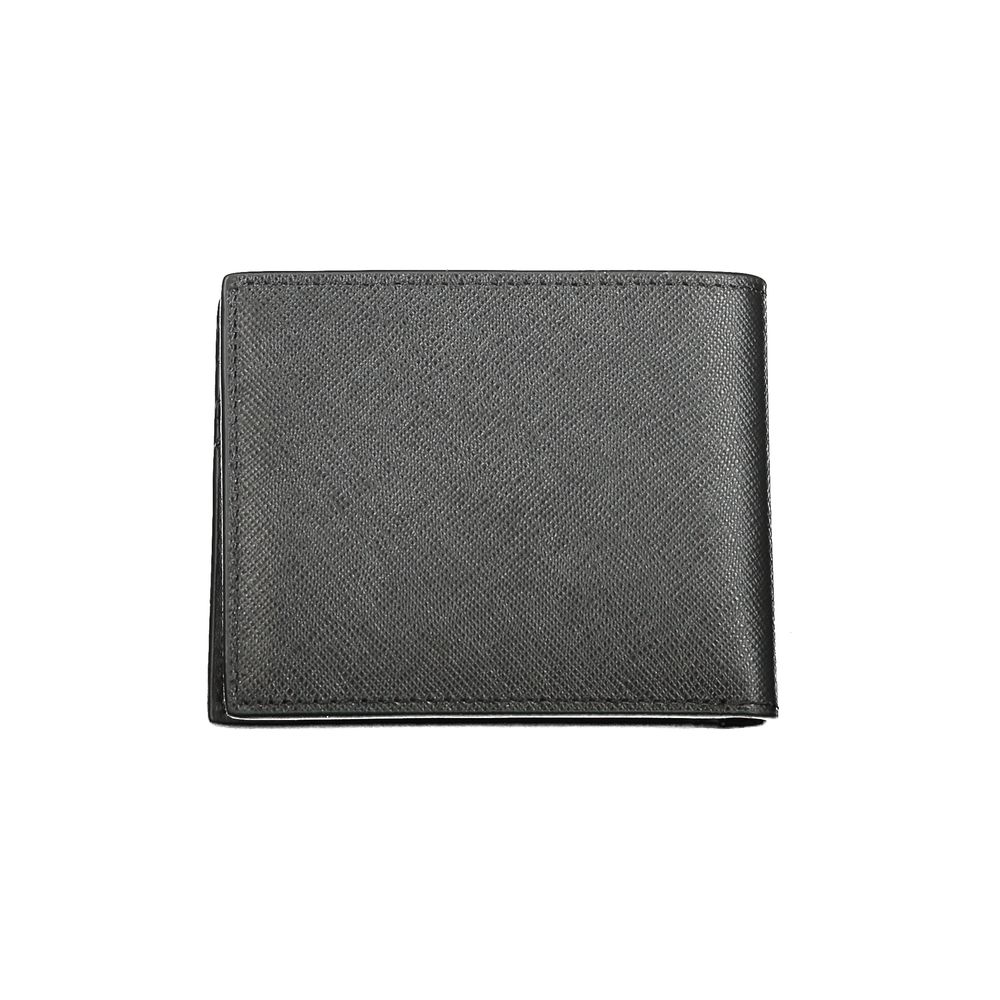 Schwarze Lederbrieftasche