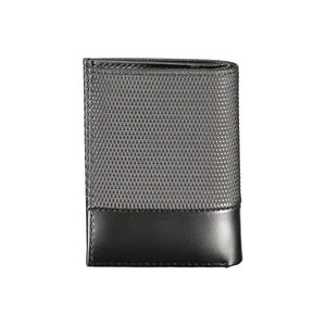Schwarze Lederbrieftasche