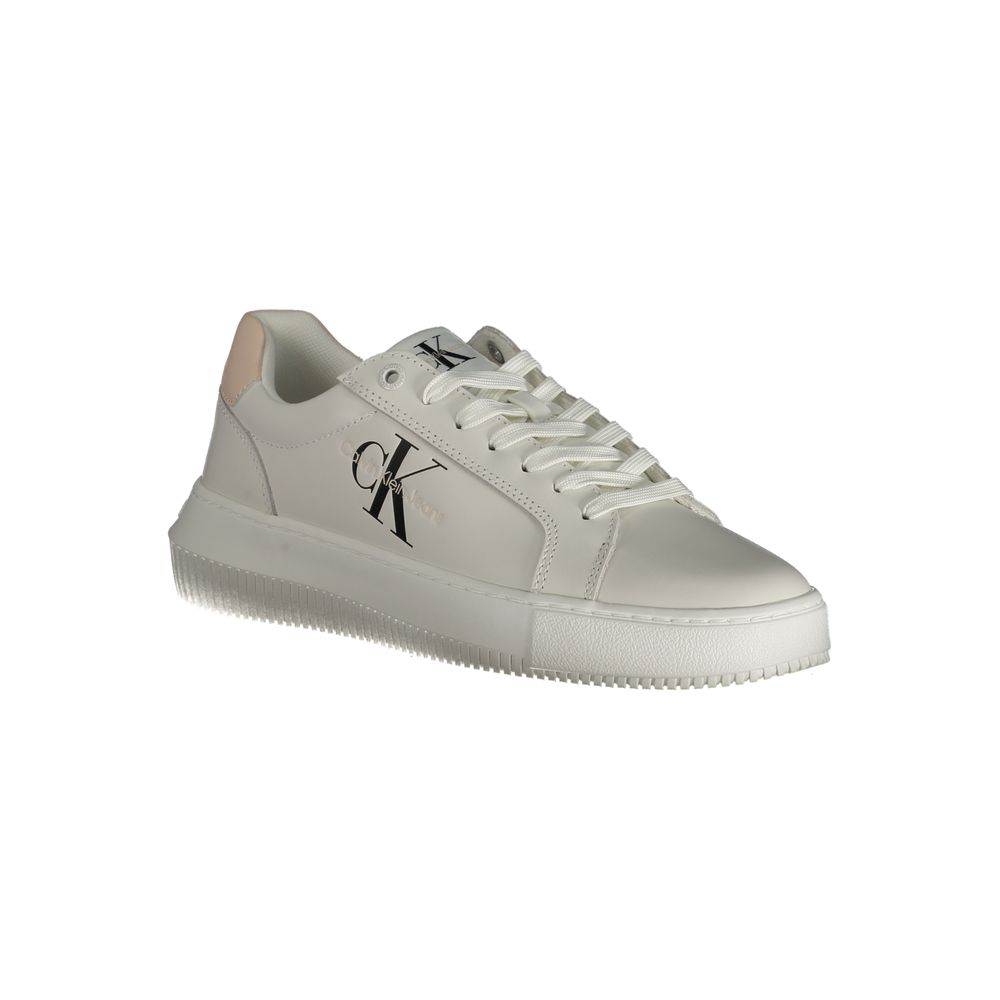 Weißer Polyester-Sneaker