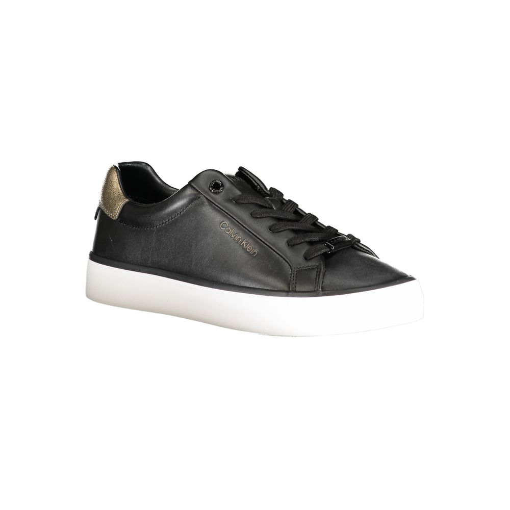 Schwarzer Polyester-Sneaker