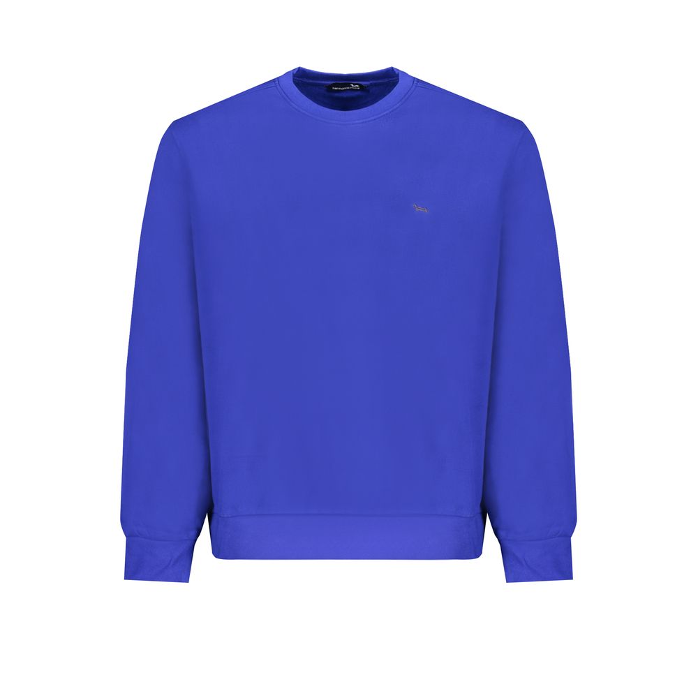 Blauer Baumwollpullover