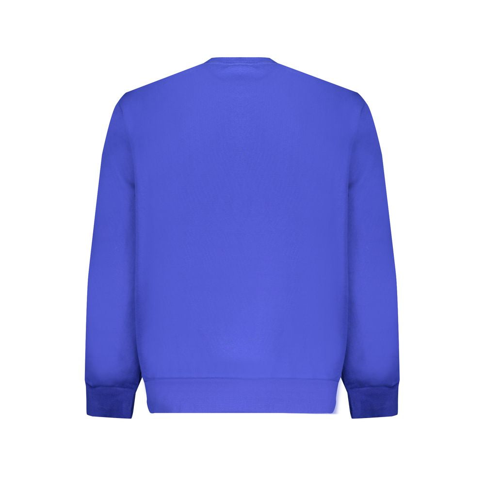 Blauer Baumwollpullover