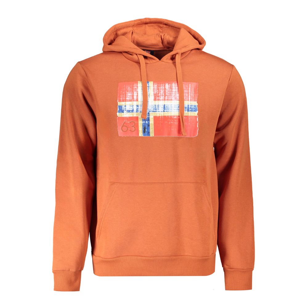 Brauner Baumwollpullover für Herren