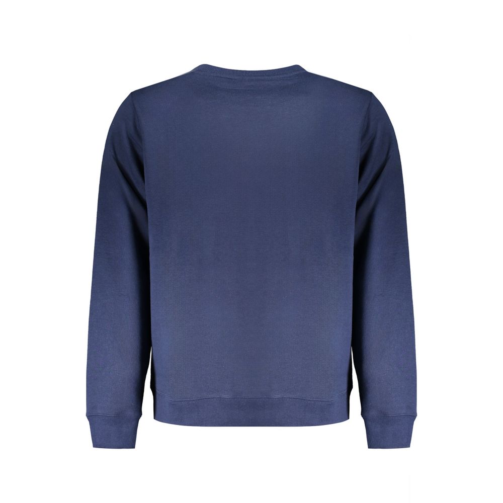 Blauer Baumwollpullover für Herren