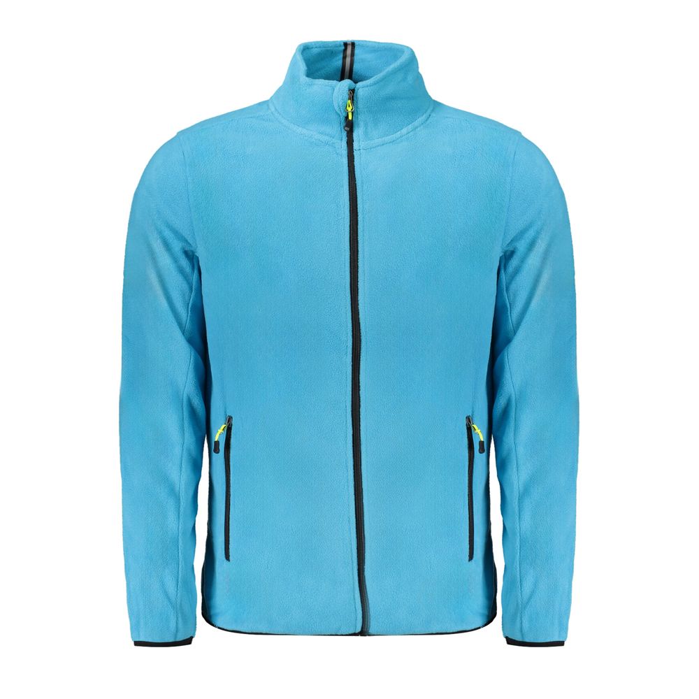 Hellblauer Polyester-Herrenpullover
